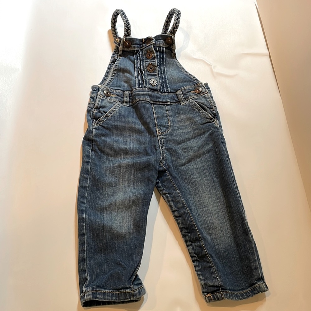 OshKosh 12 month girls jean overalls